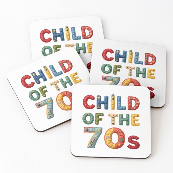 Item preview, CHILD OF THE 70s - IN COLORFUL FAUX LETTERING designed and sold by AlexOBrienArt.