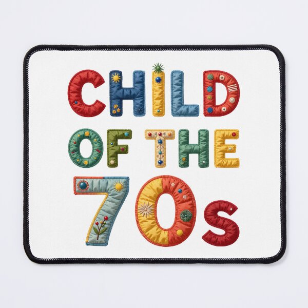 Item preview, CHILD OF THE 70s - IN COLORFUL FAUX LETTERING designed and sold by AlexOBrienArt.