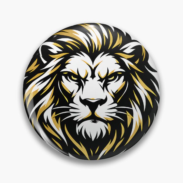 Item preview, Faith Over Fear Golden Lion Courage Motivational Quote designed and sold by DraftAndDoneArt.