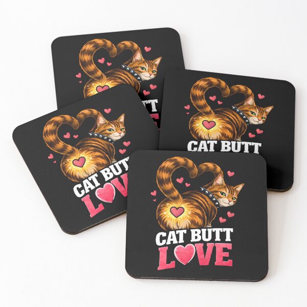Item preview, Cat Butt Heart Funny Valentine Cat designed and sold by Cat-butt-shirts.