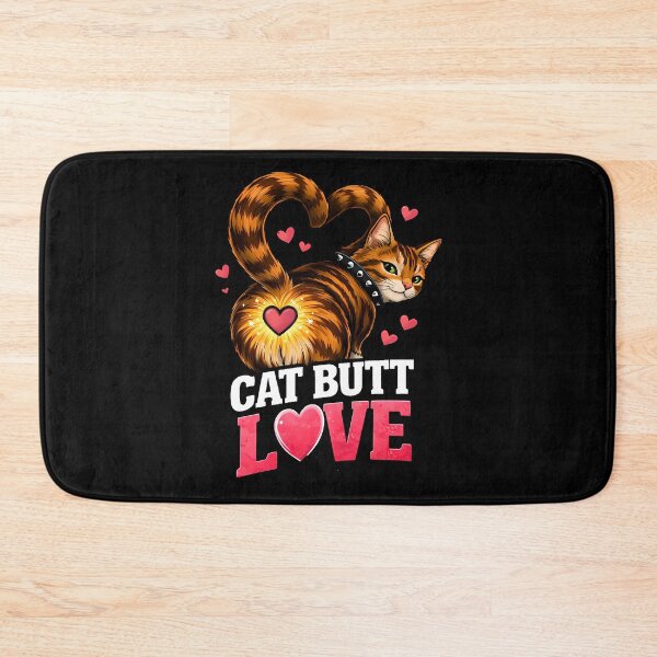 Item preview, Cat Butt Heart Funny Valentine Cat designed and sold by Cat-butt-shirts.