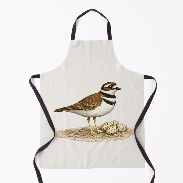 Item preview, Killdeer with Four Speckled Eggs – Bird Illustration Design designed and sold by Ombrya.