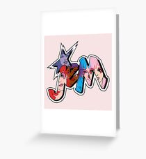 Jem and the Holograms - Logo - Group Color Greeting Card