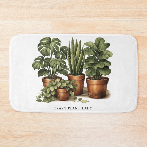 Item preview, Crazy Plant Lady Botanical Houseplant Art designed and sold by VaultInk.