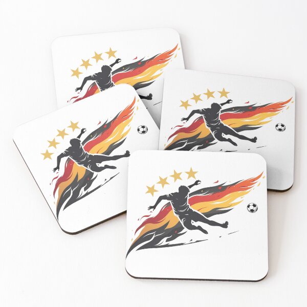 Aperçu de l'œuvre Silhouette dynamique d'un joueur de football allemand créée et vendue par PMTaurus.
