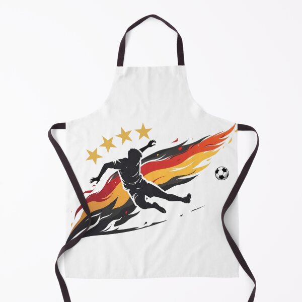 Item preview, Dynamic German Soccer Player Silhouette Art designed and sold by PMTaurus.