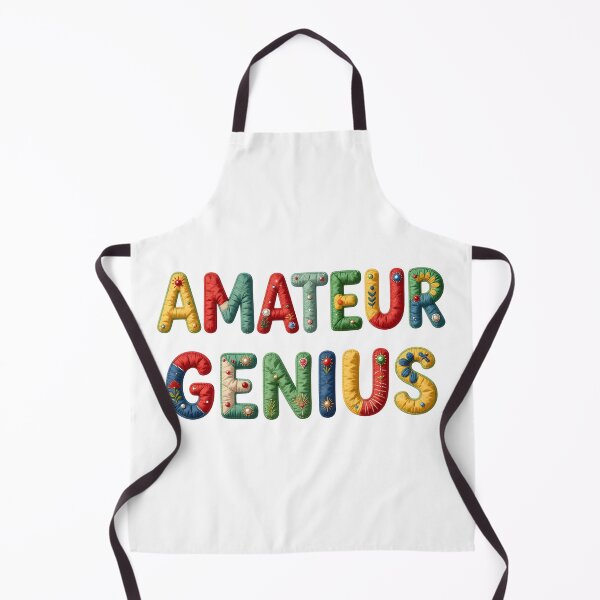 Item preview, AMATEUR GENIUS - IN COLORFUL FAUX LETTERING designed and sold by AlexOBrienArt.