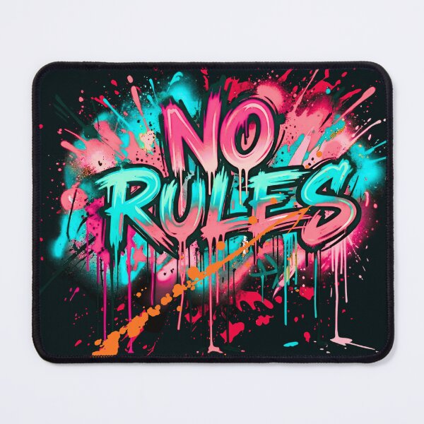 Item preview, No Rules- Street Vibes Graffiti Art T-Shirt designed and sold by typoinspired.