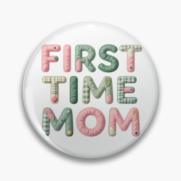 Item preview, FIRST TIME MOM - IN FAUX LETTERING designed and sold by AlexOBrienArt.