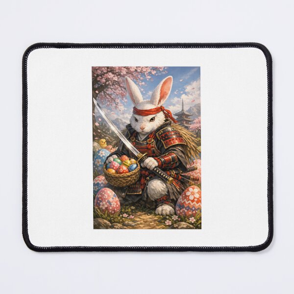Item preview, Easter Japanese Samurai Bunny – Katana & Eggs designed and sold by Lyvion design.