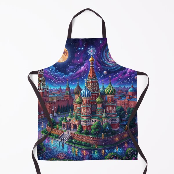 Item preview, St. Basil's Cathedral - Psychedelic Moscow Red Square Art designed and sold by Lucid Dream Pixel.