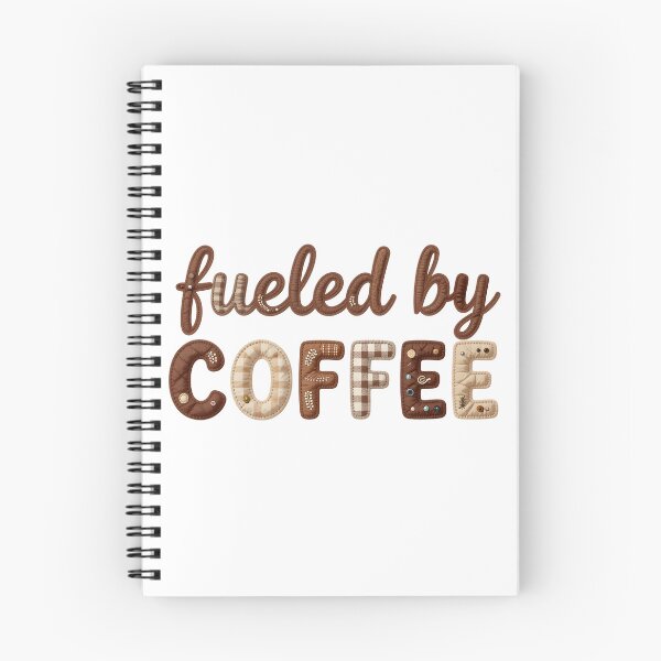 Item preview, FUELED BY COFFEE - IN FAUX LETTERING designed and sold by AlexOBrienArt.