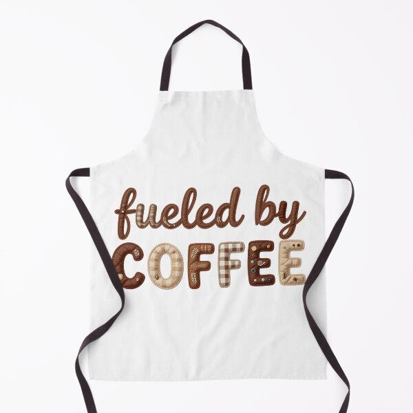 Item preview, FUELED BY COFFEE - IN FAUX LETTERING designed and sold by AlexOBrienArt.