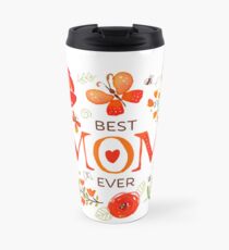 Mother's Day Butterflies and Flowers Travel Mug