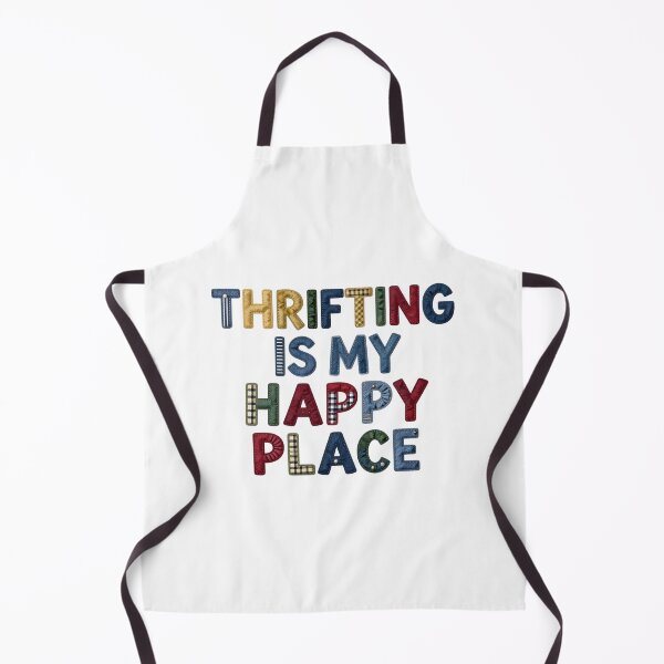 Item preview, THRIFTING IS MY HAPPY PLACE - IN COLORFUL FAUX LETTERING designed and sold by AlexOBrienArt.