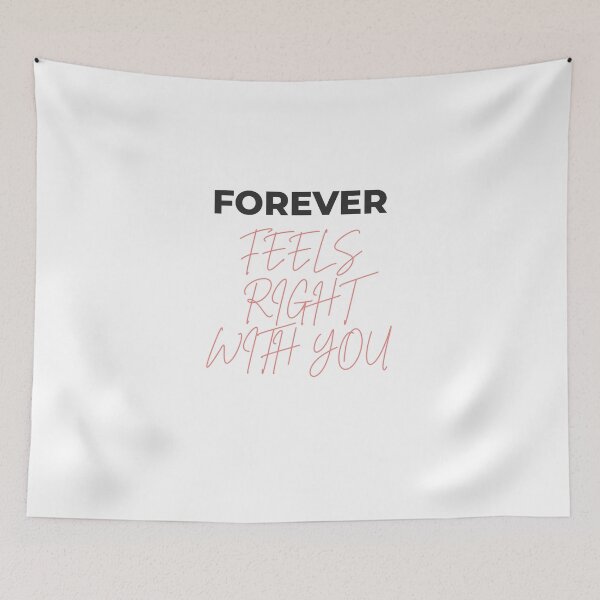 Item preview, Forever Love Quote Romantic Gift Sticker Shirt Hoodie designed and sold by MarshaMuse.
