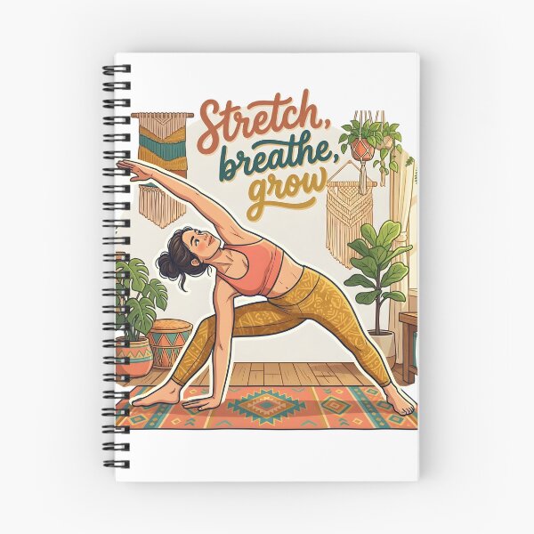 Item preview, Yoga Girl Aesthetic Stretch Breathe Grow designed and sold by PixelStickerCo.