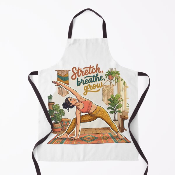 Item preview, Yoga Girl Aesthetic Stretch Breathe Grow designed and sold by PixelStickerCo.