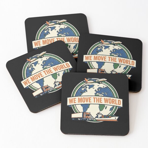 Item preview, WE MOVE THE WORLD / T-Shirt for logistics professionals/freight forwarders designed and sold by Aaron Works.
