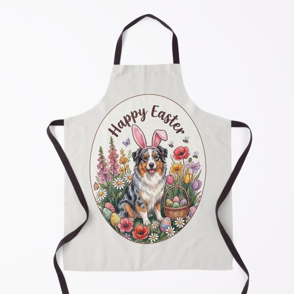 Item preview, Funny Australian Shepherd Happy Easter Egg Bunny Mom Dad Kids designed and sold by FurryHavenPH.