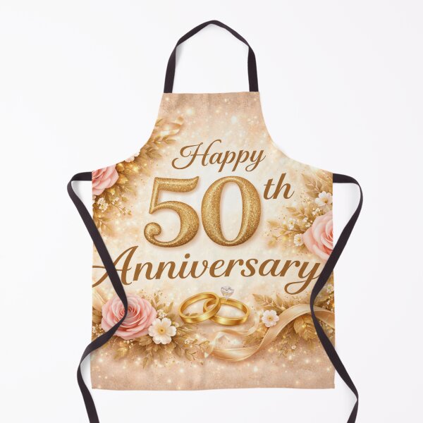 Item preview, Happy 50th Anniversary Golden Floral Celebration Design designed and sold by CLOUTKULT.