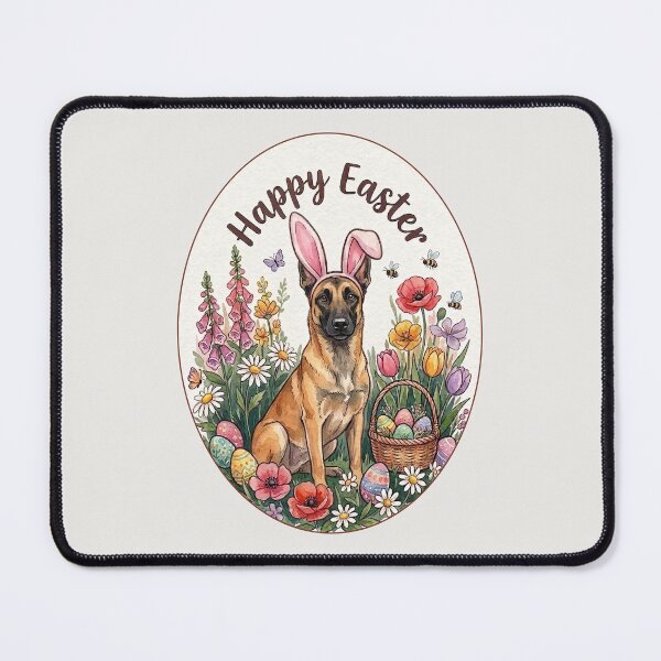 Item preview, Funny Belgian Malinois Happy Easter Egg Bunny Mom Dad Kids designed and sold by FurryHavenPH.