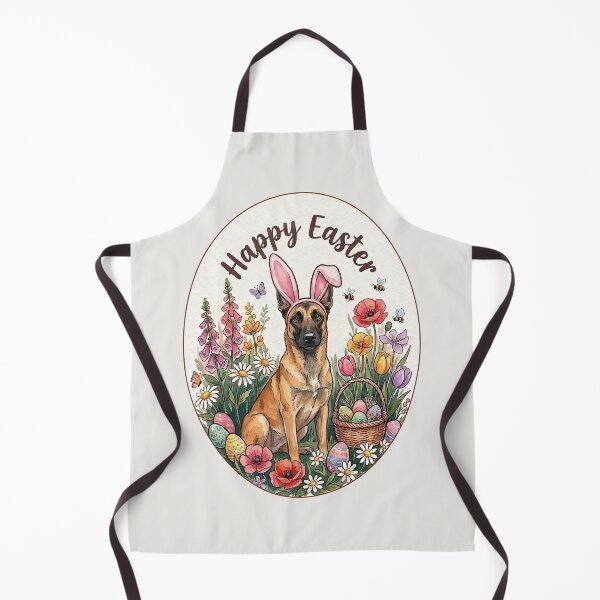 Item preview, Funny Belgian Malinois Happy Easter Egg Bunny Mom Dad Kids designed and sold by FurryHavenPH.