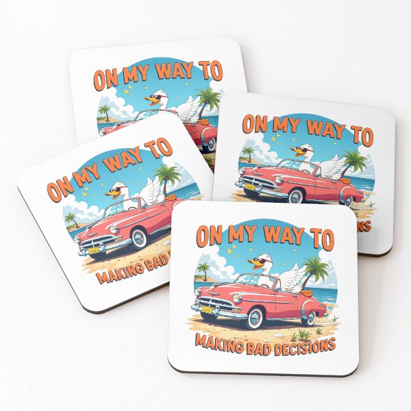 Item preview, On My Way To Making Bad Decisions Funny Duck Vacation Shirt designed and sold by LunaMagicStudio.