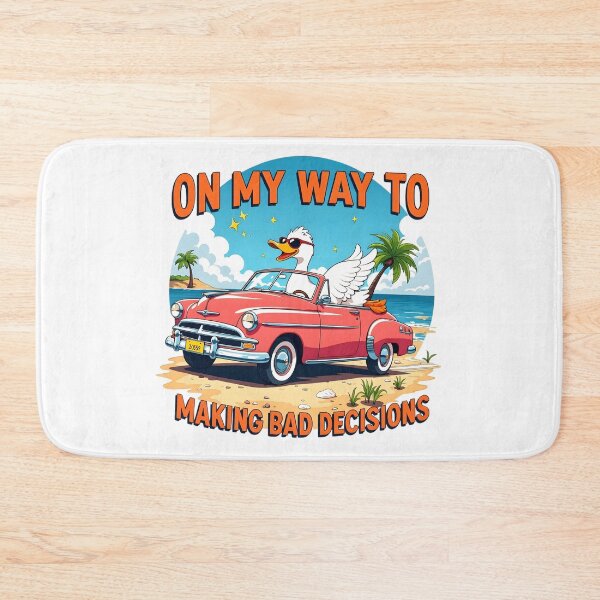 Item preview, On My Way To Making Bad Decisions Funny Duck Vacation Shirt designed and sold by LunaMagicStudio.