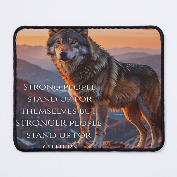 Item preview, Wolf Motivational Art designed and sold by BeautifulVirtues.
