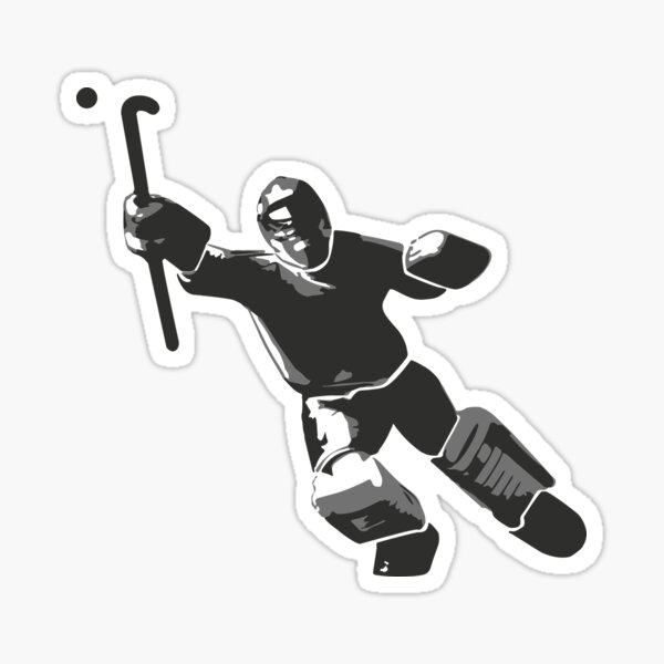 Field Hockey Goalie Red Sticker for Sale by zsemersky