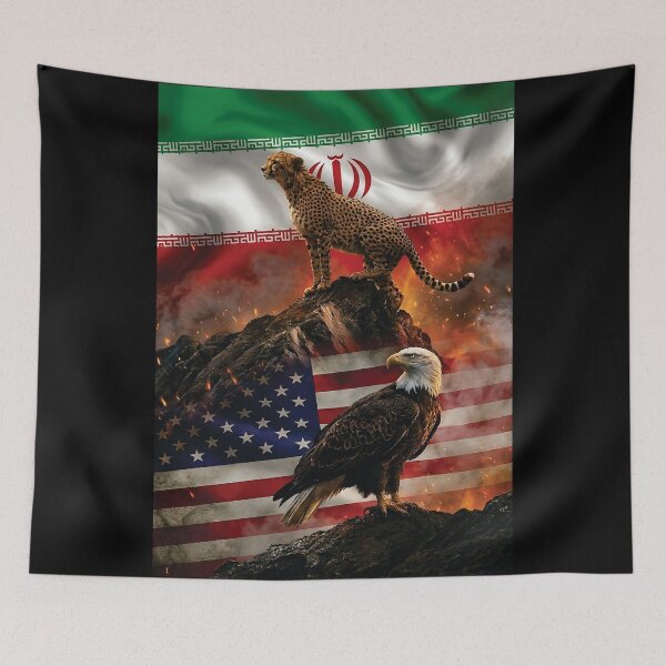 Item preview, IRAN VS USA II - BLACK designed and sold by Marlon Oseguera.