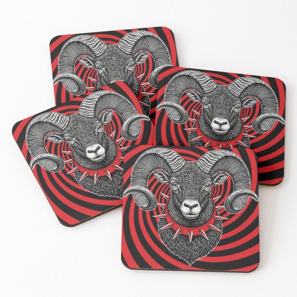 Item preview, Hypnotic Ram – Psychedelic Spiral Art designed and sold by HeyHas.