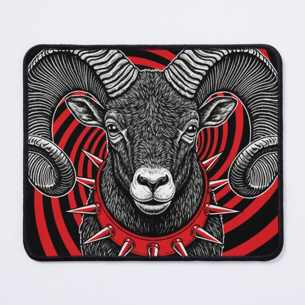 Item preview, Hypnotic Ram – Psychedelic Spiral Art designed and sold by HeyHas.