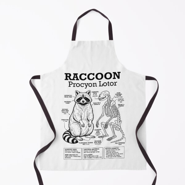 Item preview, Raccoon Anatomy Procyon Lotor Skeleton Funny Science Diagram designed and sold by GrandeDuc.