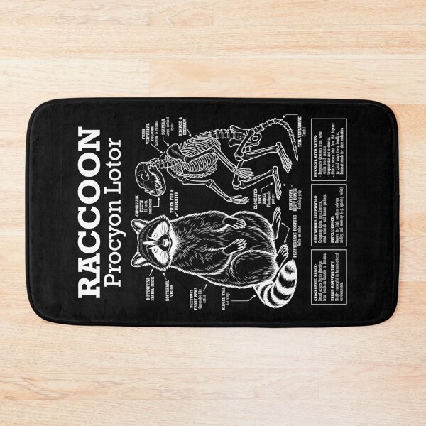 Item preview, Raccoon Anatomy Procyon Lotor Skeleton Funny Science Diagram designed and sold by GrandeDuc.