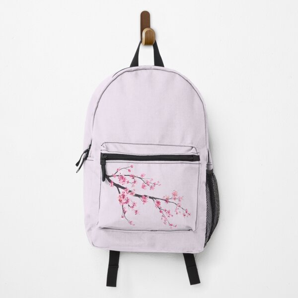 Item preview, Blooming sakura branch with Japan pink cherry flowers. Watercolor designed and sold by BartolArt.