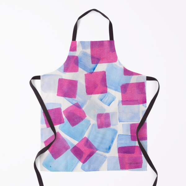 Item preview, Abstract Watercolor Squares – Transparent Layers, Gemstone Inspired Soft Geometric Art designed and sold by covetedcove.