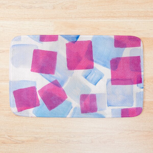 Item preview, Abstract Watercolor Squares – Transparent Layers, Gemstone Inspired Soft Geometric Art designed and sold by covetedcove.