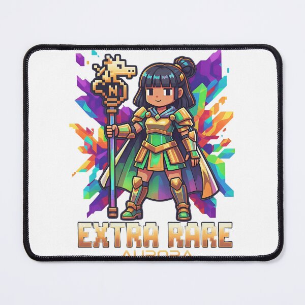 Item preview, A cartoon girl in colorful armor holding a staff on transparent background designed and sold by Creative88Art.