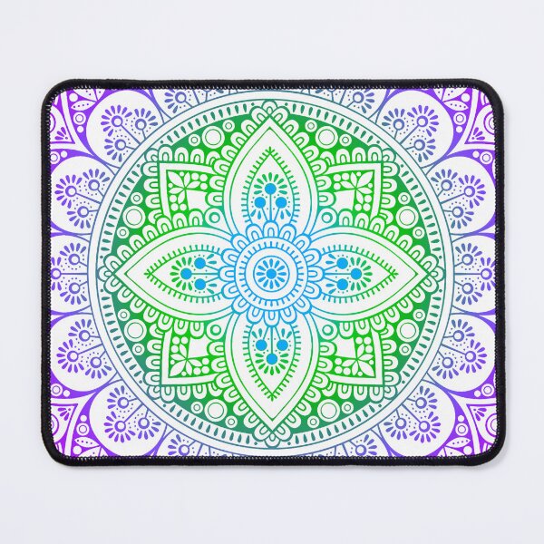 Item preview, Neon Rainbow Mandala - Vibrant Psychedelic Spiritual Art Print designed and sold by DesignArtist.ia.