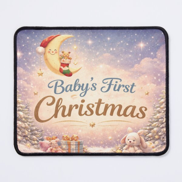 Item preview, Baby's First Christmas Winter Moon Keepsake Design designed and sold by CLOUTKULT.