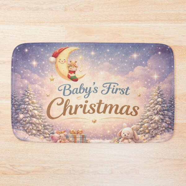 Item preview, Baby's First Christmas Winter Moon Keepsake Design designed and sold by CLOUTKULT.
