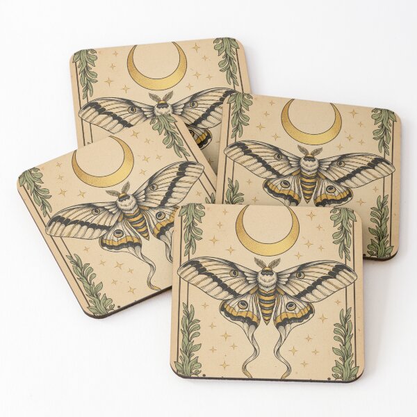 Item preview, Lunar Moth Tarot XVII – Vintage Mystic Art designed and sold by HeyHas.