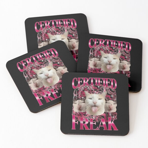 Item preview, Certified Freak Ironic Cat Meme Graphic designed and sold by MOFAPPAREL.