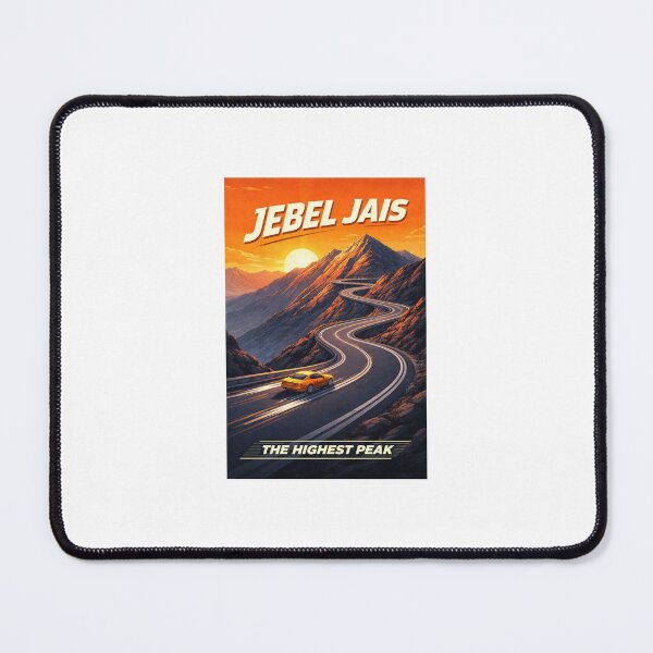 Item preview, Jebel Jais Hairpin - The Highest Peak Vintage Poster designed and sold by RDcollections.