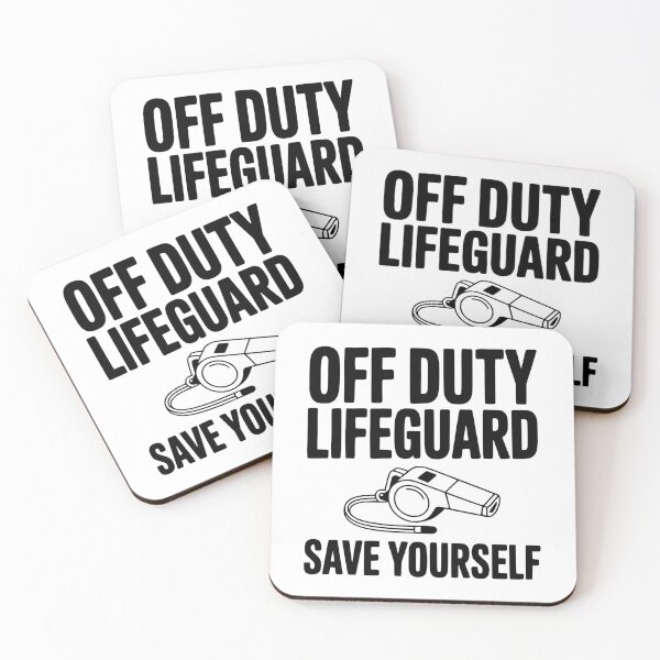 Item preview, Off Duty Lifeguard Save Yourself designed and sold by Frank Ring.