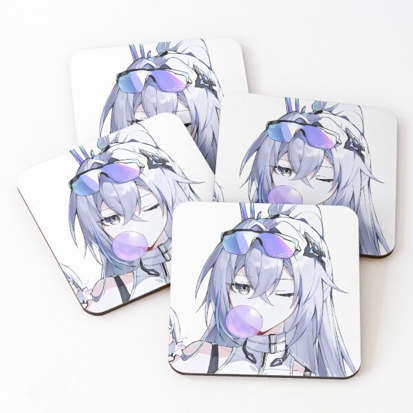 Item preview, Silver Wolf Blowing Bubble Gum Honkai Star Rail designed and sold by KomiArts.