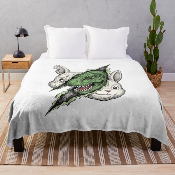 Item preview, A tyrannosaurus in a rabbit mask designed and sold by krabbaraban.