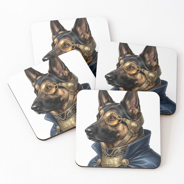 Item preview, German Shepard Alchemist Scholar Fantasy Dog designed and sold by The BreedBoutique.